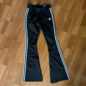 NWT Adidas Y2K 90s Style Flare Stripe Leggings